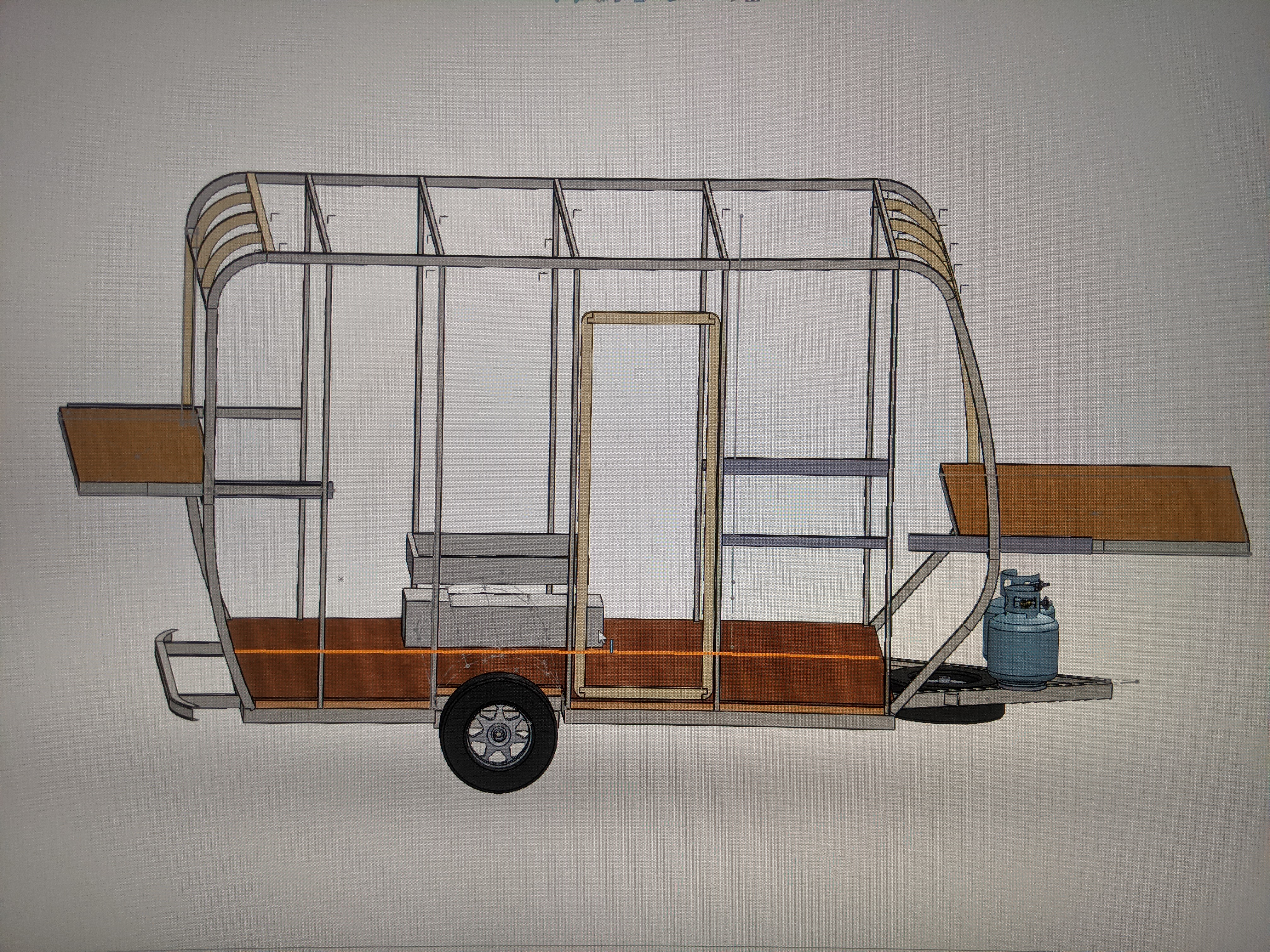CAD Model of Camper